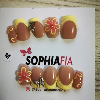 Yellow Nail Art Nail