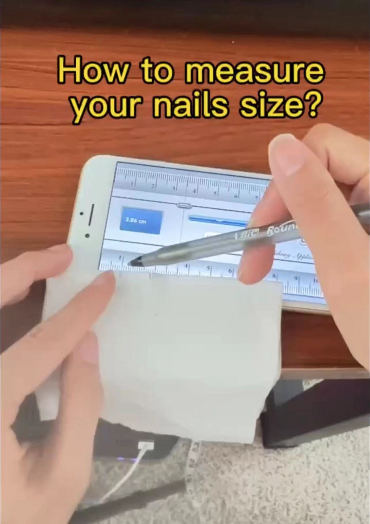 Measure nails size